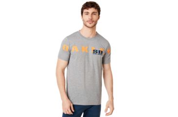 Image of Oakley SI San Diego Oakley Tee - Mens, Gray Melange, Small, 457783-2GM-S