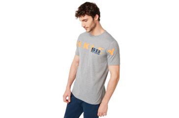 Image of Oakley SI San Diego Oakley Tee - Mens, Gray Melange, Small, 457783-2GM-S