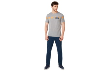 Image of Oakley SI San Diego Oakley Tee - Mens, Gray Melange, Small, 457783-2GM-S