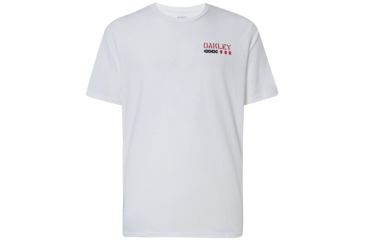 Image of Oakley SI SI US Bar T-Shirt - Mens, White, Small, 458159-100-S