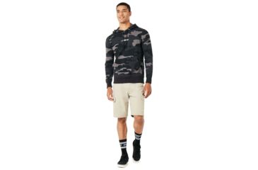 Image of Oakley SI Street Logo Hooded Camo Fleece Camo - Mens, Grey Camo, Extra Large, 472431-9A2-XL