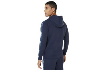 Image of Oakley SI Street Logo Tape Hooded Fleece - Mens, Fathom, Extra Large, 472421-6AC-XL