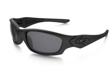 Image of Oakley SI Straight Jacket Sunglasses, Matte Black Frame, Grey Lens 11-013