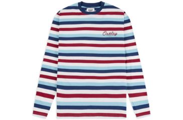 Image of Oakley Striped Long Sleeve T-Shirt Tnp - Mens, Stripe Sundried, Medium, 457984-96S-M
