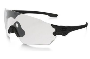 Image of Oakley SI Tombstone Spoil OO9328 Sunglasses 932805-39 - Matte Black Frame, Clear Lenses
