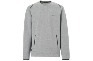 Image of Oakley SI Tech Knit Crew Hoodie - Mens, Athletic Heather Grey, Small, 472342-24G-S