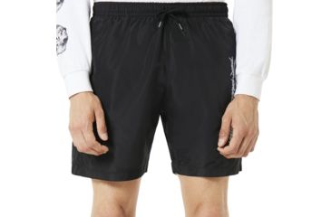 Image of Oakley Tnp Black Beachwear - Mens, Blackout, Extra Large, 442573-02E-XL