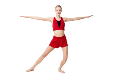 Image of Oakley Training Short - Womens, Red Power, Extra Small, 541339-4PR-XS