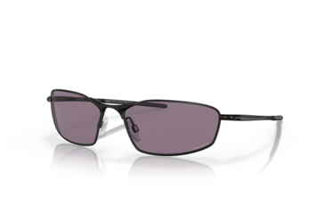 Image of Oakley SI Whisker Sunglasses, Matte Black Frame, Prizm Gray Lens, OO4141-0660