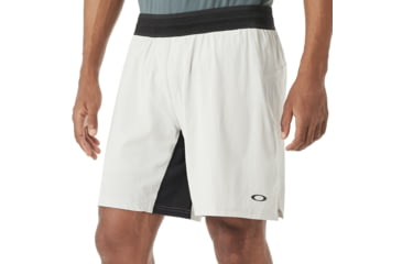 Image of Oakley Windshear Running Short - Mens, Light Grey, Extra Large, 442351-202-XL