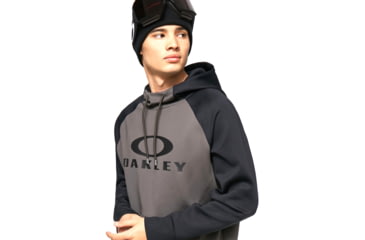 Image of Oakley Sierra DWR Fleece Hoody 2.0 - Mens, Blackout/New Dark Brush, Small, FOA402382-9EF-S