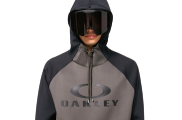 Image of Oakley Sierra DWR Fleece Hoody 2.0 - Mens, Blackout/New Dark Brush, Small, FOA402382-9EF-S