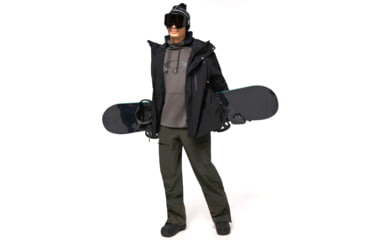 Image of Oakley Sierra DWR Fleece Hoody 2.0 - Mens, Blackout/New Dark Brush, Small, FOA402382-9EF-S