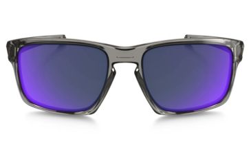 Image of Oakley Silver Sunglasses Grey Smoke Frame, Positive Red Iridium Polarized Lens-OO9262-11