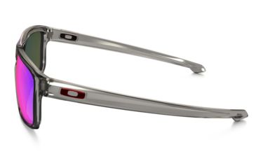 Image of Oakley Silver Sunglasses Grey Smoke Frame, Positive Red Iridium Polarized Lens-OO9262-11