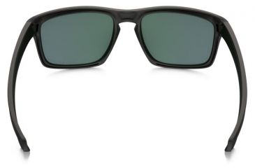 Image of Oakley Silver Sunglasses Matte Black Frame, Violet Iridium Polarized Lens-OO9262-10