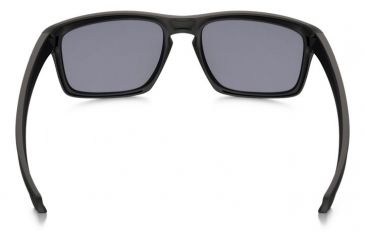 Image of Oakley Silver Sunglasses Matte Black Frame, Grey Lens-OO9262-01