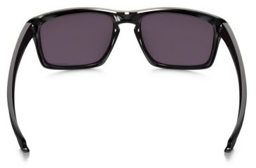 Image of Oakley Silver Sunglasses Polished Black Frame, Prizm Daily Polarized Lens-OO9262-07