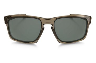 Image of Oakley Silver Sunglasses Sepia Frame, Dark Grey Lens-OO9262-02