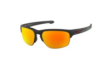 Image of Oakley SLIVER EDGE A OO9414 Sunglasses 941402-63 - Matte Black Ink Frame, Prizm Ruby Lenses