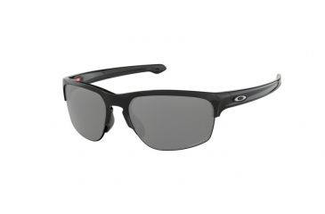 Image of Oakley SLIVER EDGE A OO9414 Sunglasses 941404-63 - Polished Black Frame, Prizm Black Polarized Lenses