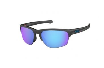 Image of Oakley SLIVER EDGE A OO9414 Sunglasses 941406-63 - Steel Frame, Prizm Sapphire Polarized Lenses