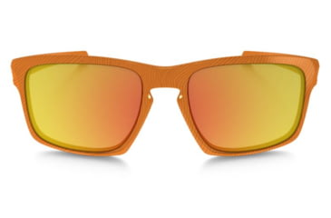 Image of Oakley Sliver Sunglasses Atomic Orange Frame, Fire Iridium Lens-OO9262-16