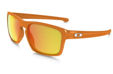 Image of Oakley Sliver Sunglasses Atomic Orange Frame, Fire Iridium Lens-OO9262-16