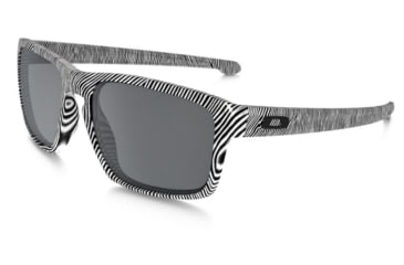 Image of Oakley Sliver Sunglasses Fingerprint White Frame, Black Iridium Lens-OO9262-15