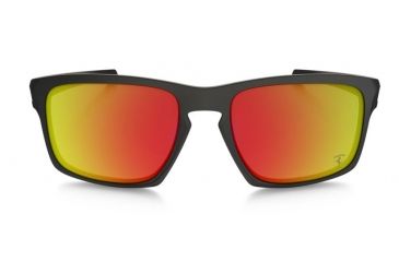 Image of Oakley Sliver Sunglasses Matte Black Frame, Ruby Iridium Lens-OO9262-12
