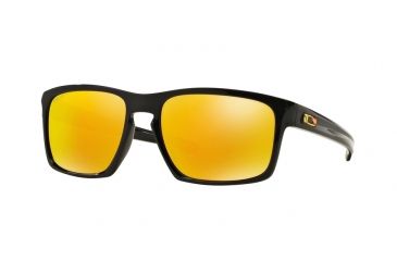 Image of Oakley SLIVER OO9262 Progressive Prescription Sunglasses OO9262-926227-57 - Lens Diameter 57 mm, Frame Color Polished Black vr/46