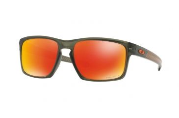 Image of Oakley Sliver OO9262 Progressive Prescription Sunglasses OO9262-926266-57 - Lens Diameter 57 mm, Frame Color Matte Olive Ink