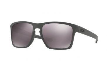 Image of Oakley SLIVER XL A OO9346 Sunglasses 934608-57 - Steel Frame, Prizm Daily Polarized Lenses