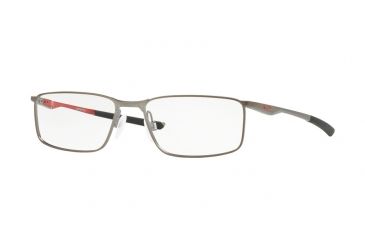 Image of Oakley SOCKET 5.0 OX3217 Bifocal Prescription Eyeglasses 321703-55 - Satin Brushed Chrome Frame