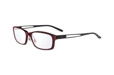 Image of Oakley Speculate Eyeglasses Frame, Size 52 - Brushed Garnet/Polished Black OX3108-0252