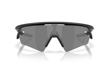 Image of Oakley Sphaera Slash Sunglasses, Matte Black, PRIZM Black Polarized, PRIZM Black Polarized, OO9499-0136