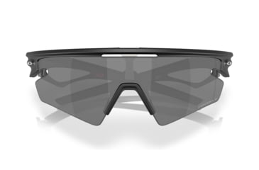 Image of Oakley Sphaera Slash Sunglasses, Matte Black, PRIZM Black Polarized, PRIZM Black Polarized, OO9499-0136