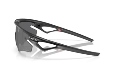 Image of Oakley Sphaera Slash Sunglasses, Matte Black, PRIZM Black Polarized, PRIZM Black Polarized, OO9499-0136