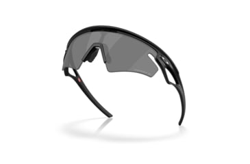 Image of Oakley Sphaera Slash Sunglasses, Matte Black, PRIZM Black Polarized, PRIZM Black Polarized, OO9499-0136