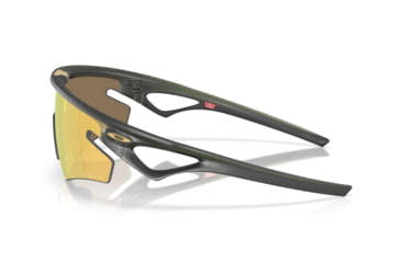 Image of Oakley Sphaera Slash Sunglasses, Matte Olive Ink, PRIZM 24K Polarized, PRIZM 24K Polarized, OO9499-0536