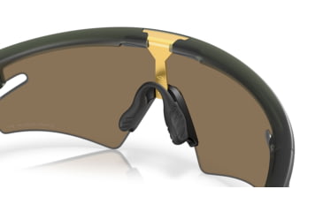 Image of Oakley Sphaera Slash Sunglasses, Matte Olive Ink, PRIZM 24K Polarized, PRIZM 24K Polarized, OO9499-0536