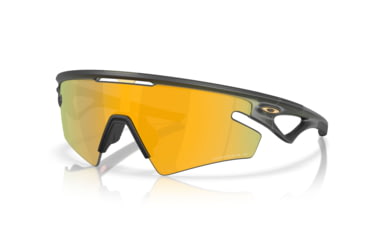Image of Oakley Sphaera Slash Sunglasses, Matte Olive Ink, PRIZM 24K Polarized, PRIZM 24K Polarized, OO9499-0536