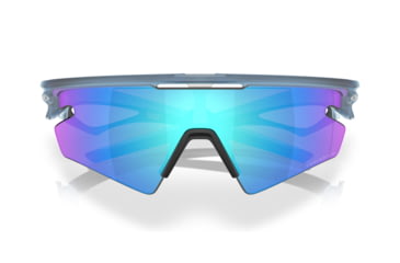 Image of Oakley Sphaera Slash Sunglasses, Matte Stonewash, PRIZM Sapphire Polarized, PRIZM Sapphire Polarized, OO9499-0336