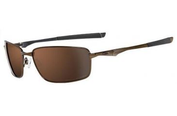Image of Oakley Splinter Brown Chrome / Polished Black Frame w/ VR28 Black Iridium Polarized Lenses Sunglasses 12-979