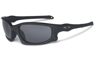 Image of Oakley Split Jacket Array Sunglasses, Matte Black Frame, Grey and VR28 Lenses OO9099-16