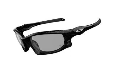 Image of Oakley Split Jacket Sunglasses, Blk+Silver Txt Frm, Clear Blk Irid Lens, PC OO9099-07