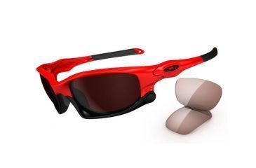 Image of Oakley Split Jacket Sunglasses, Infrared Frame, VR28 Blk Irid+VR50 Lens OO9099-05