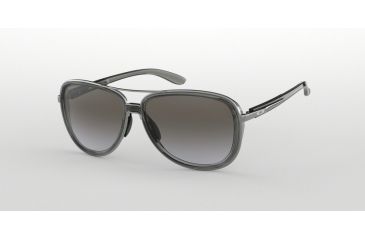Image of Oakley SPLIT TIME OO4129 Sunglasses 412901-58 - Onyx Frame, Black Grey Gradient Lenses