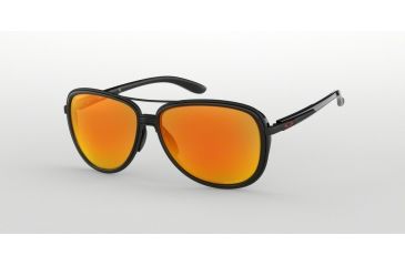 Image of Oakley SPLIT TIME OO4129 Sunglasses 412904-58 - Matte Black Frame, Prizm Ruby Lenses