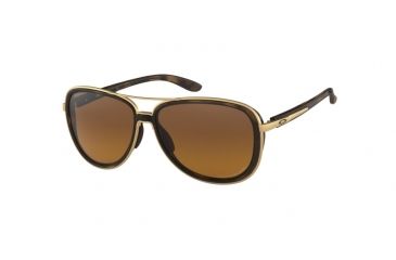 Image of Oakley SPLIT TIME OO4129 Sunglasses 412906-58 - Brown Tortoise Frame, Brown Gradient Polarized Lenses